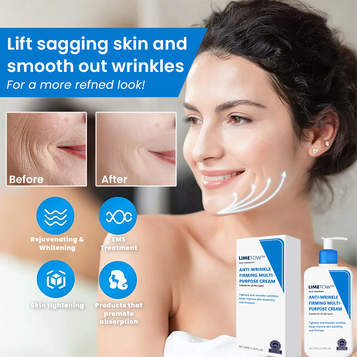 Made and Shipped from USA✨LIMETOW™ Anti-Wrinkle Firming Multi-Purpose Cream(🔥LAST DAY 50% OFF)💄