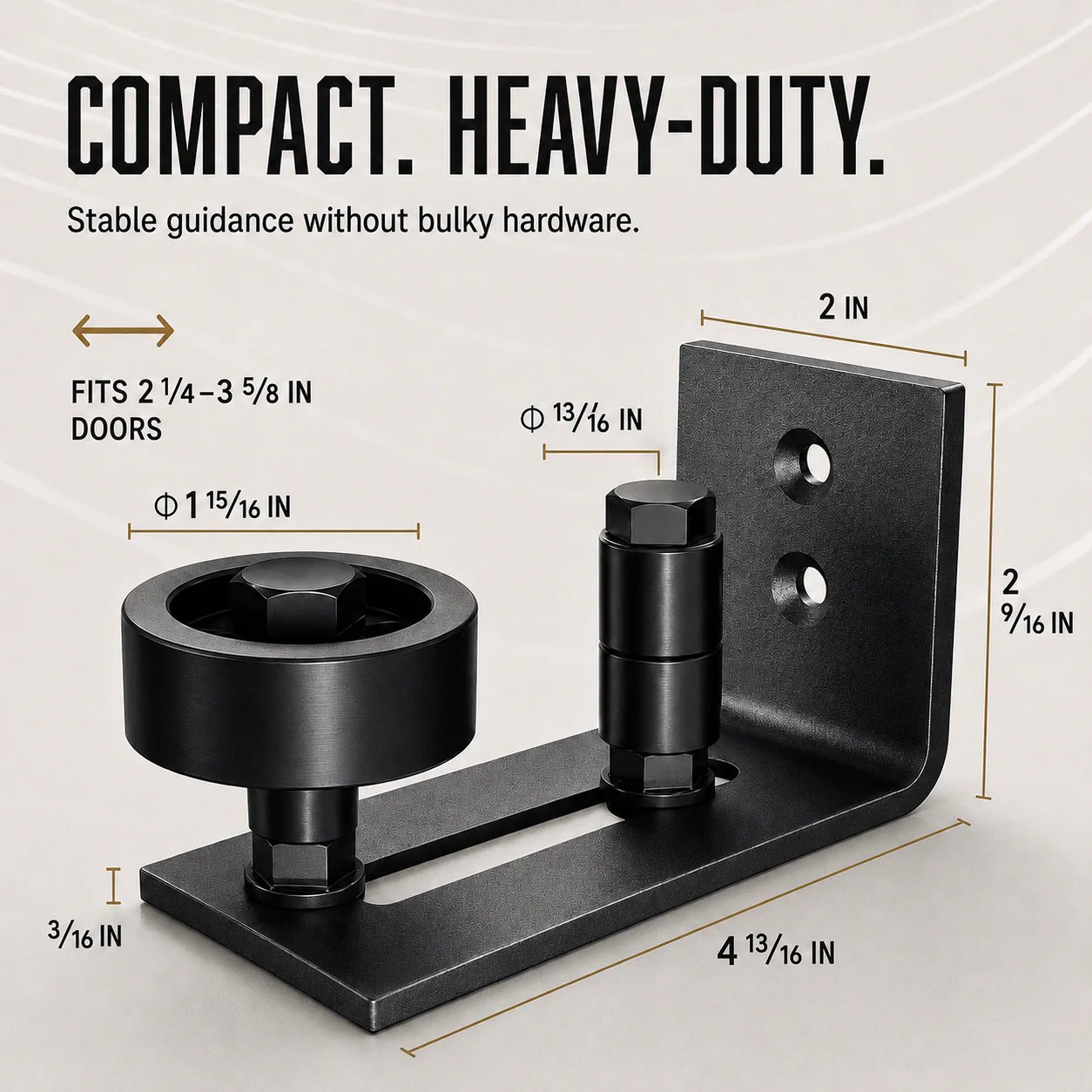 π₯HOT SALEπ₯8-in-1 Adjustable Barn Door Floor Guide β Wall-Mount Stay Roller for Smooth, Stable Sliding