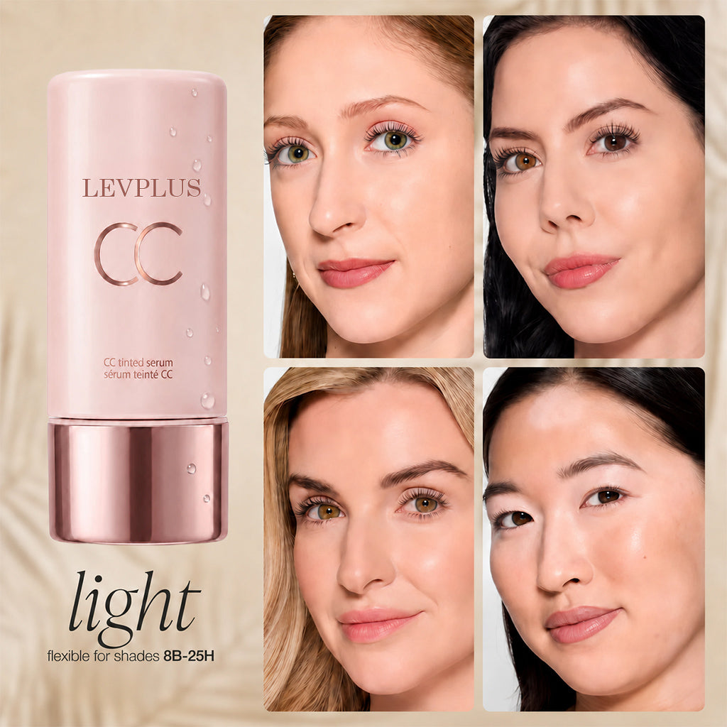 Summer skin essentials - CC color-correcting tinted serum + creaseless SPF 30 mineral setting powder