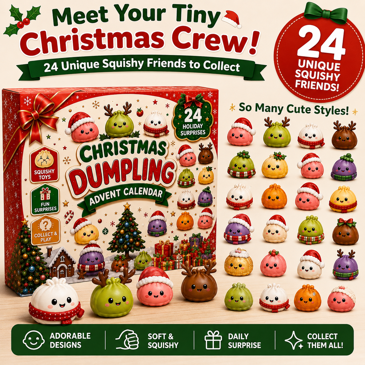 🎅 CHRISTMAS SPECIAL | 24 Days of Mini Squishies