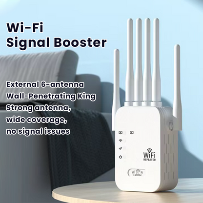 LIMETOW® 🔥📶WiFi Extender 6-Antenna Strong Signal🚀⚡