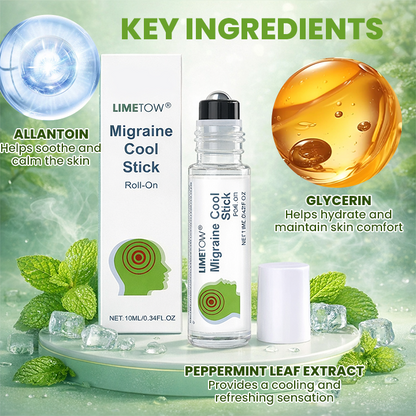 LIMETOW® Migraine Cool Stick Roll-On