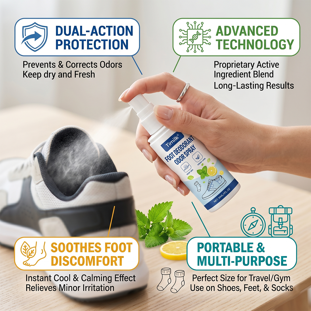 LIMETOW® Foot Deodorant Odor Spray
