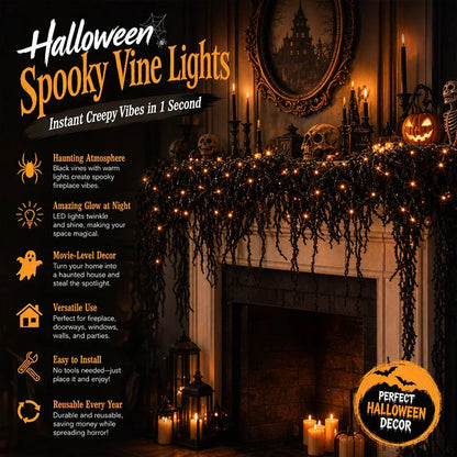🎃 Spooky Chic: Halloween Fireplace Decor Set 👻