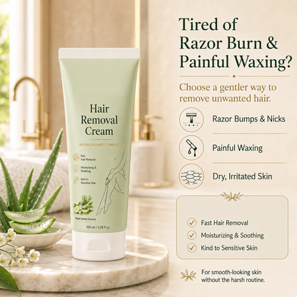 LAST DAY -BUY 1 GET 1 FREE🤩 Painless Depilatory Cream – No Razor Bumps, No Harsh Odor