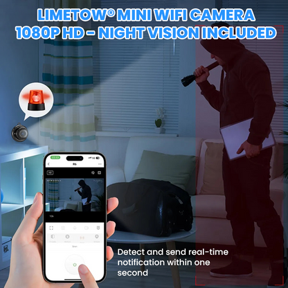 LIMETOW® Mini WIFI Camera 1080P HD – Night Vision Included