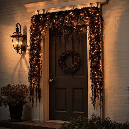 🎃 Spooky Chic: Halloween Fireplace Decor Set 👻