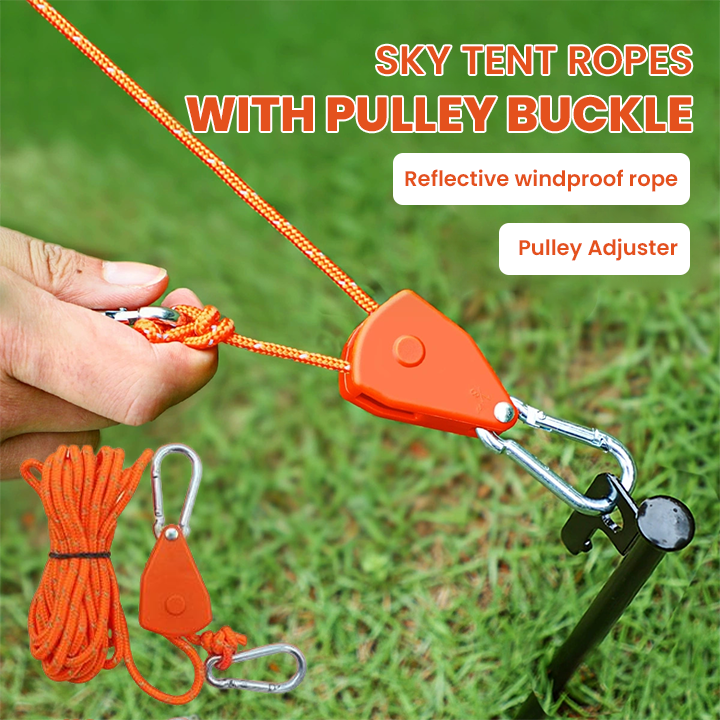 LIMETOW® Outdoor Pulley Adjuster – Fast Tension Control for Smarter Campsites!