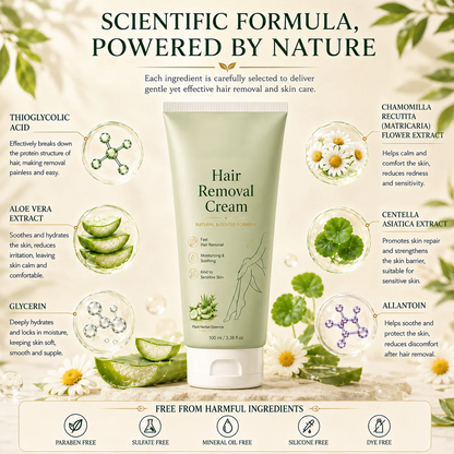 LAST DAY -BUY 1 GET 1 FREE🤩 Painless Depilatory Cream – No Razor Bumps, No Harsh Odor