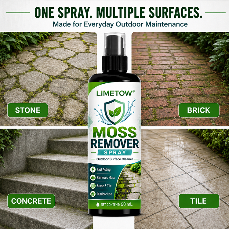 LIMETOW® MOSS REMOVER VS. ORDINARY OUTDOOR CLEANERS