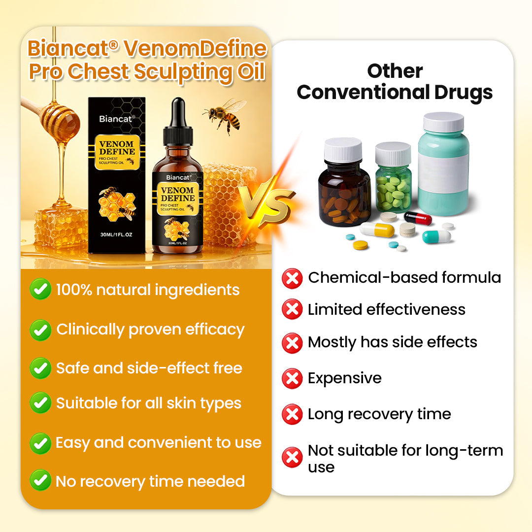 🔥 MEN’S CHEST-CONTOUR UPGRADE💪LIMETOW® VenomDefine Pro Chest Sculpting Oil 🐝 Daily Bee Venom Support for a Firmer-Looking, More Defined Chest