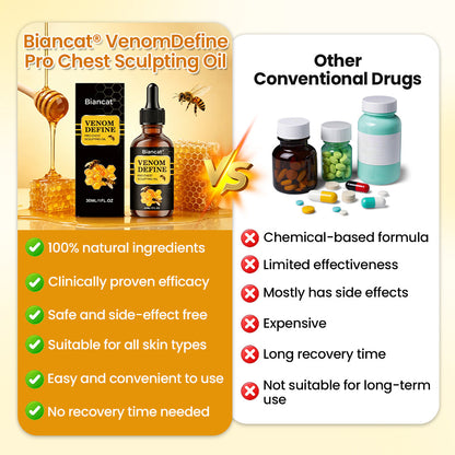 🔥 MEN’S CHEST-CONTOUR UPGRADE💪LIMETOW® VenomDefine Pro Chest Sculpting Oil 🐝 Daily Bee Venom Support for a Firmer-Looking, More Defined Chest