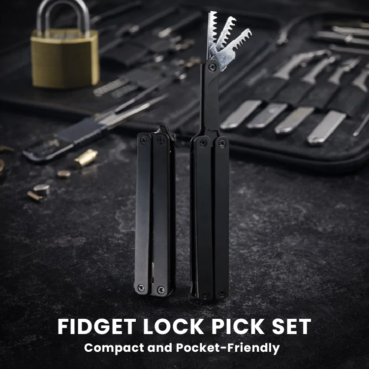 LIMETOW® Fidget Lock Pick Set – Compact Folding Tool for Focused Fidgeting & Lock-Sport Practice