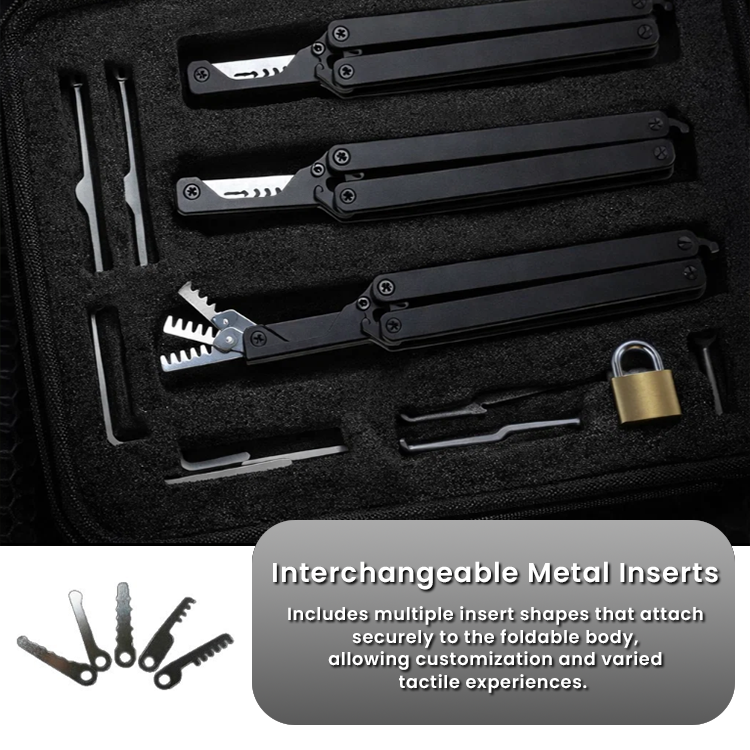 LIMETOW® Fidget Lock Pick Set – Compact Folding Tool for Focused Fidgeting & Lock-Sport Practice