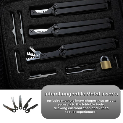 LIMETOW® Fidget Lock Pick Set – Compact Folding Tool for Focused Fidgeting & Lock-Sport Practice
