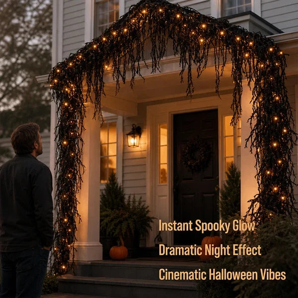 🎃 Spooky Chic: Halloween Fireplace Decor Set 👻