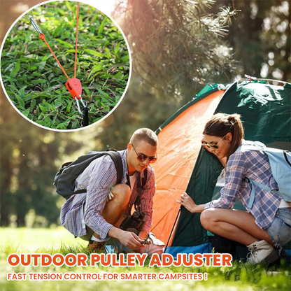 LIMETOW® Outdoor Pulley Adjuster – Fast Tension Control for Smarter Campsites!