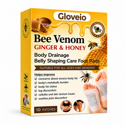 🔥Last Day 79% OFF! 🌿Gloveio™ Bee Venom Foot Patches (Set of 10)