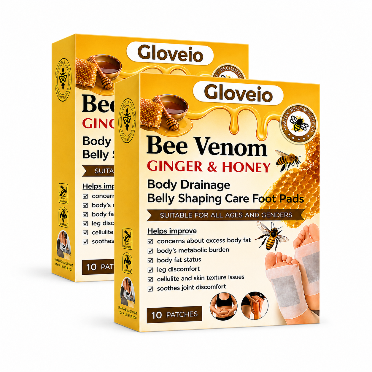 🔥Last Day 79% OFF! 🌿Gloveio™ Bee Venom Foot Patches (Set of 10)