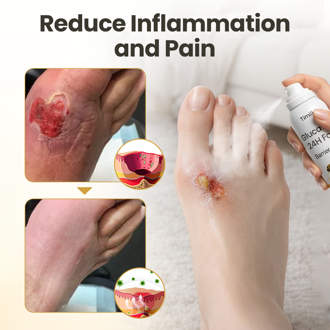 LIMETOW® GlucaVeil 24H Foot Barrier Spray