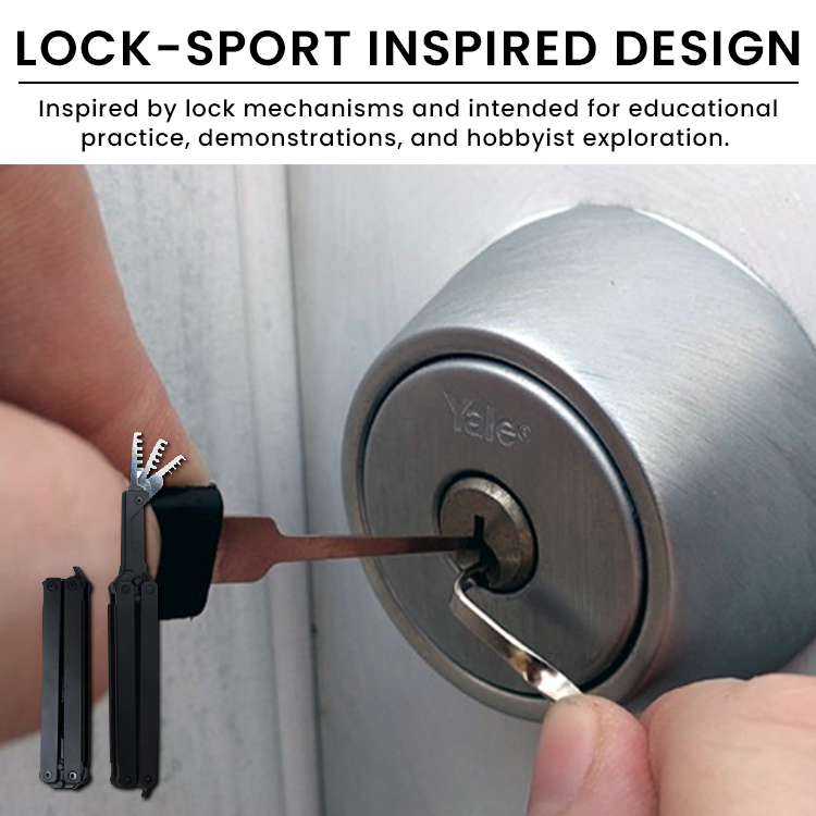 LIMETOW® Fidget Lock Pick Set – Compact Folding Tool for Focused Fidgeting & Lock-Sport Practice