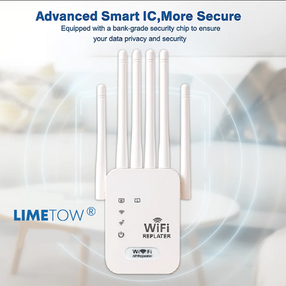 LIMETOW® 🔥📶WiFi Extender 6-Antenna Strong Signal🚀⚡