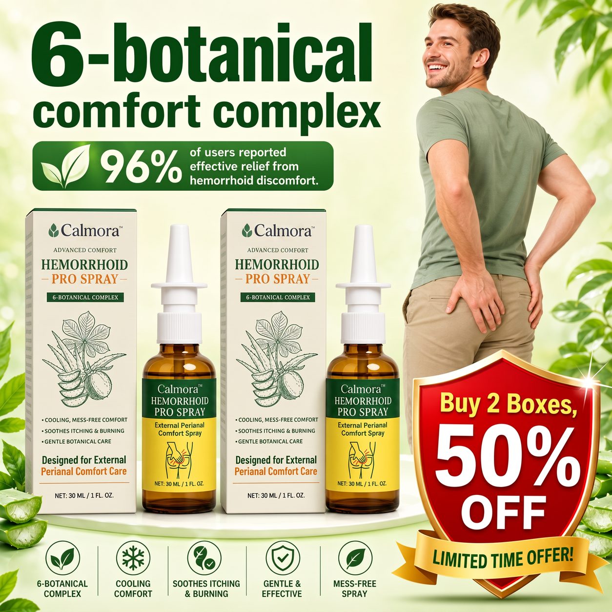 Calmora™ Advanced Comfort Hemorrhoid PRO Spray