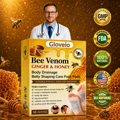 🔥Last Day 79% OFF! 🌿Gloveio™ Bee Venom Foot Patches (Set of 10)