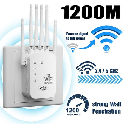🔥📶WiFi Extender 6-Antenna Strong Signal🚀⚡