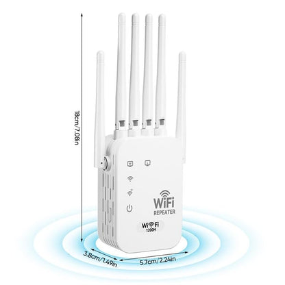 🔥📶WiFi Extender 6-Antenna Strong Signal🚀⚡