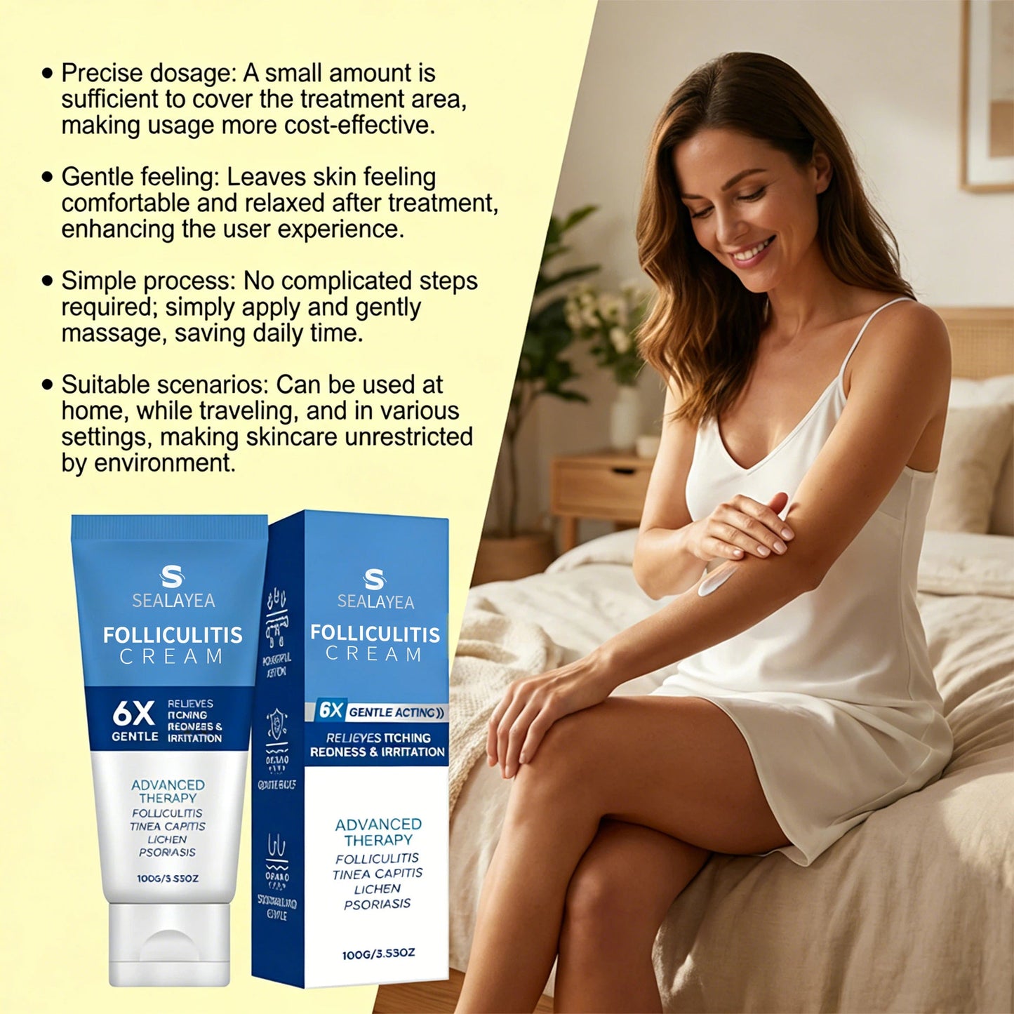 LIMETOW®Tired of Painful Bumps? This Cream Calms Folliculitis Fast