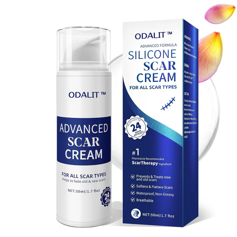 LIMETOW® Scar Cream Gel, Advanced Silicone Scar Gel, Professional Scar Removal Cream for Surgical Scars, Stretch Mark, Keloid Bump, C-Section, Old and New Scars