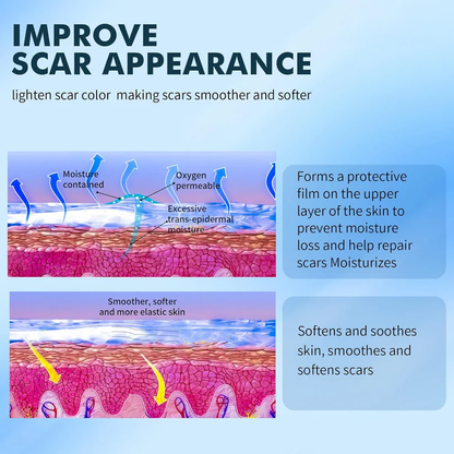 LIMETOW® Scar Cream Gel, Advanced Silicone Scar Gel, Professional Scar Removal Cream for Surgical Scars, Stretch Mark, Keloid Bump, C-Section, Old and New Scars