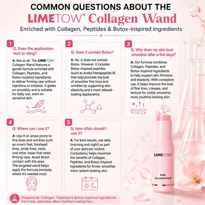 LIMETOW ® Botox-Inspired Pure Collagen Firming Wand Needle-Free Fine Line Smoothing Firming & Plumping Skincare Balm