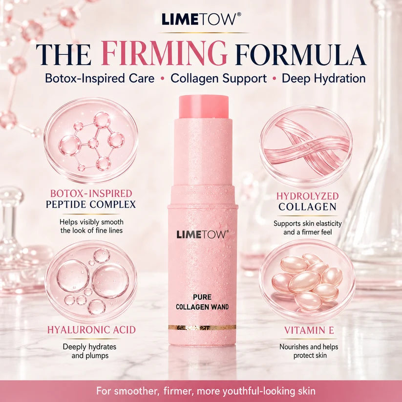 LIMETOW ® Botox-Inspired Pure Collagen Firming Wand Needle-Free Fine Line Smoothing Firming & Plumping Skincare Balm