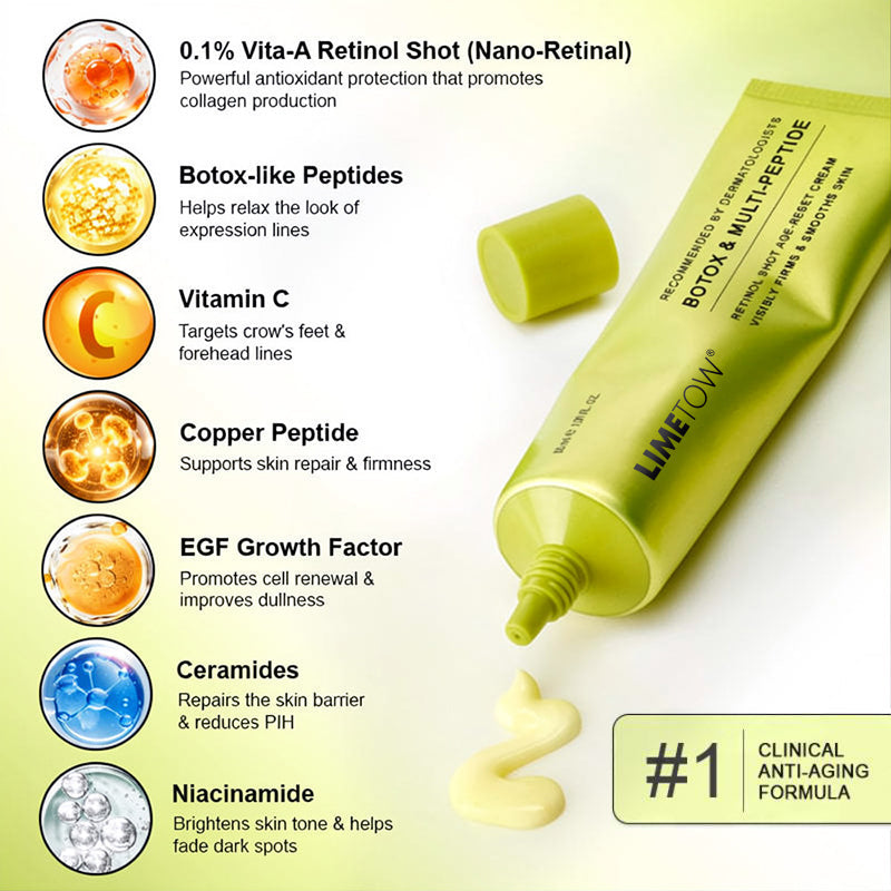 🏅💧💐LIMETOW® Multi-Peptide Retinol Shot Wrinkle-Lift Cream