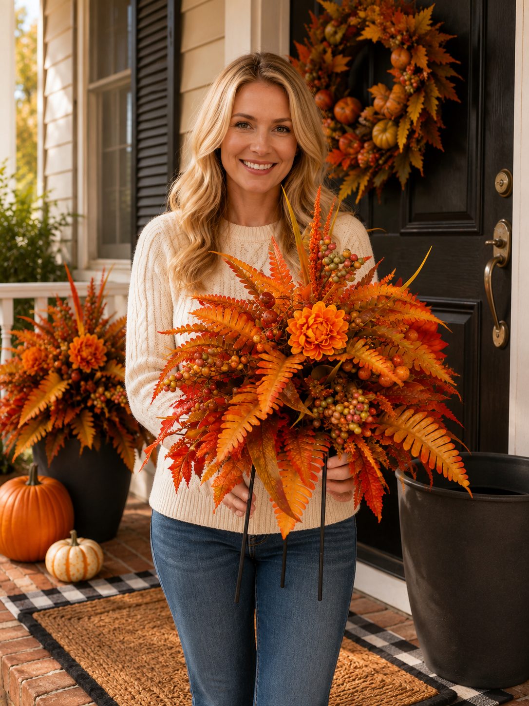 🔥🔥🔥Limited Time 50% OFF 🍂Autumn Harvest Floral Garden Stake Arrangement