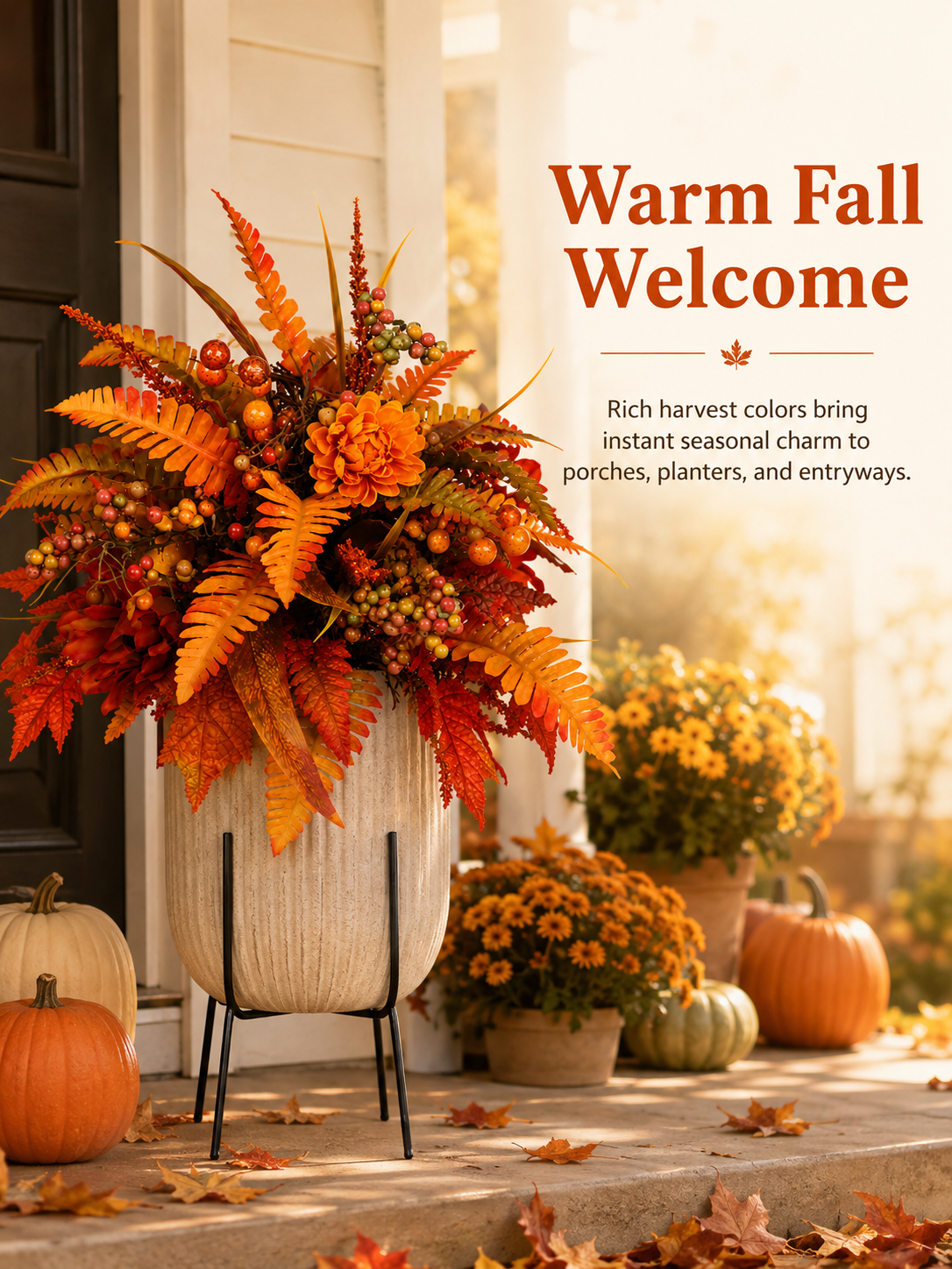 🔥🔥🔥Limited Time 50% OFF 🍂Autumn Harvest Floral Garden Stake Arrangement