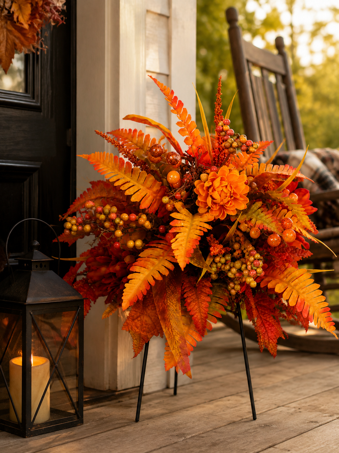 🔥🔥🔥Limited Time 50% OFF 🍂Autumn Harvest Floral Garden Stake Arrangement