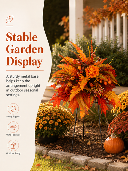 🔥🔥🔥Limited Time 50% OFF 🍂Autumn Harvest Floral Garden Stake Arrangement