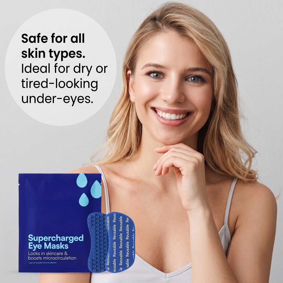 Reusable Silicone Under-Eye Masks-Refresh, Smooth & Lock In Your Eye Care