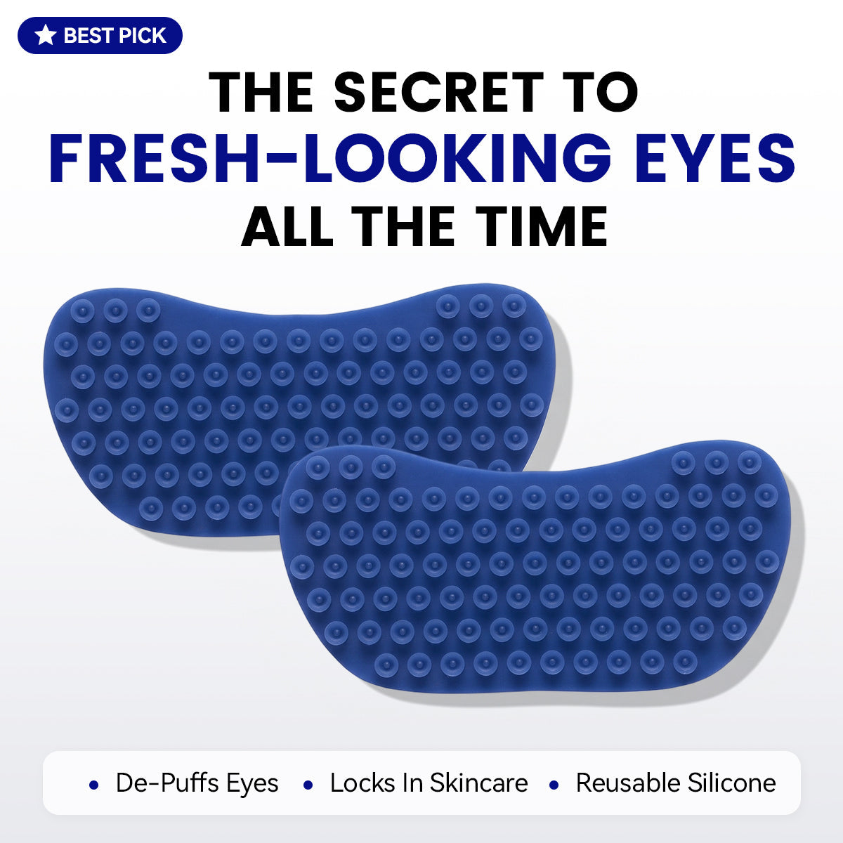 Reusable Silicone Under-Eye Masks-Refresh, Smooth & Lock In Your Eye Care