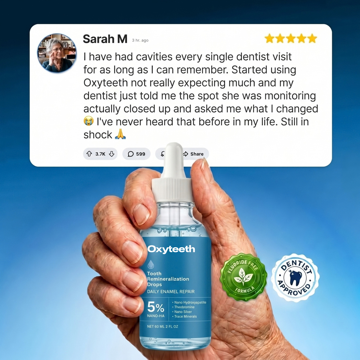 Oxyteeth Enamel Remineralization Drops