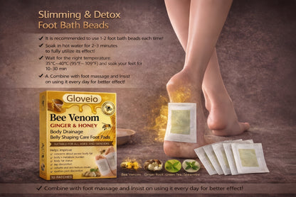 🔥Last Day 79% OFF! 🌿Gloveio™ Bee Venom Foot Patches (Set of 10)