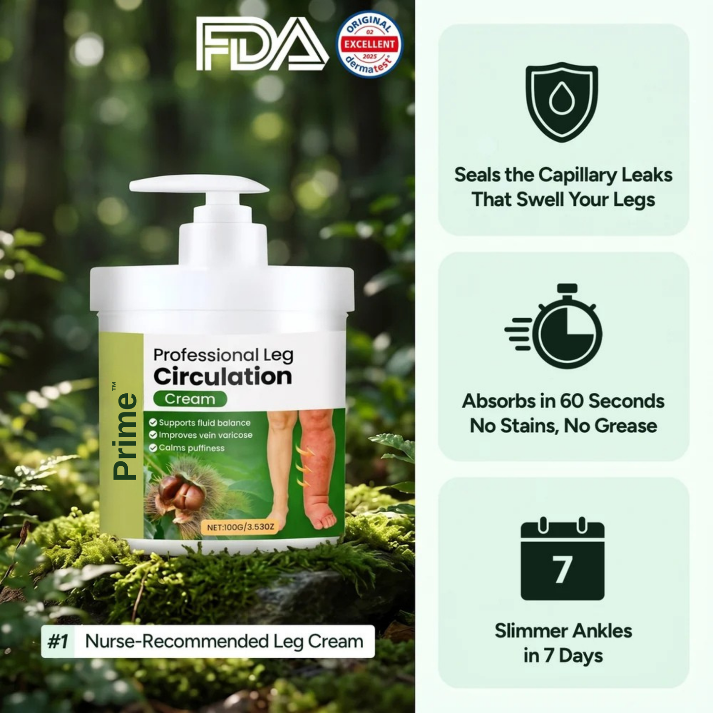 Prime® Professional Leg Circulation Cream