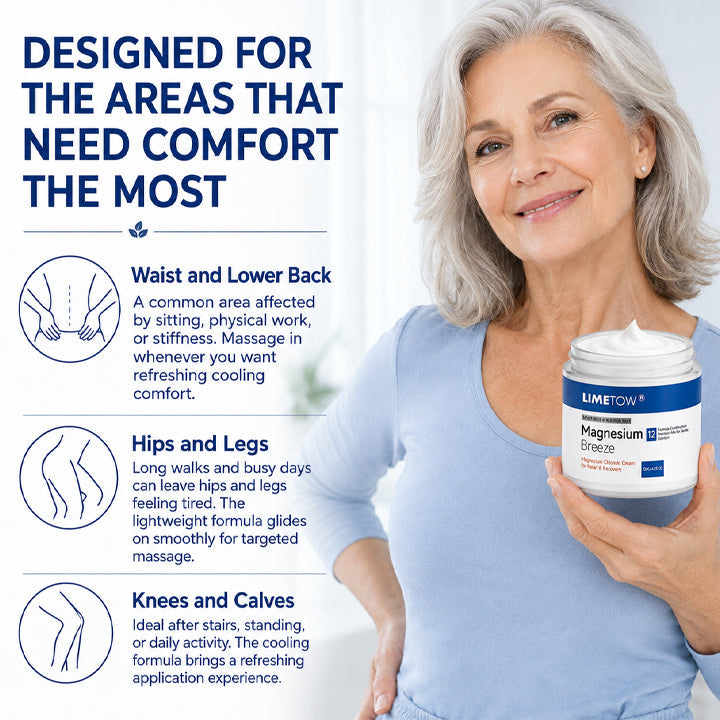 LIMETOW® Magnesium Chloride Cream | Relieve sciatica in just 15 minutes!