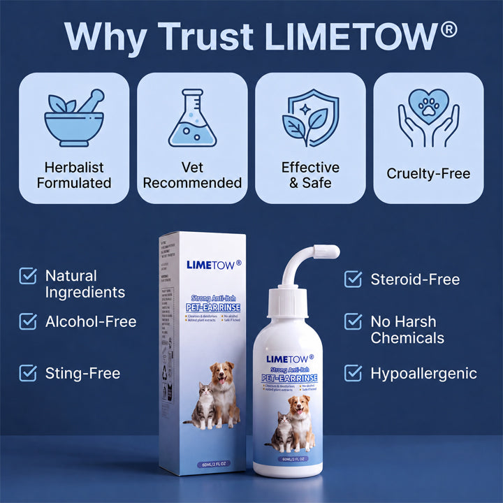 LIMETOW® Anti-Itch Pet Ear Rinse