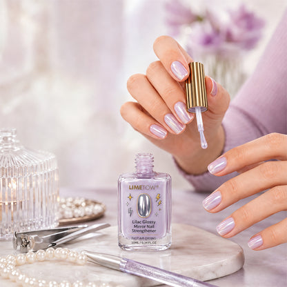 📢📢Buy 1 Get 1 Free!!! ⏰Lilac Glossy Mirror Nail Strengthener