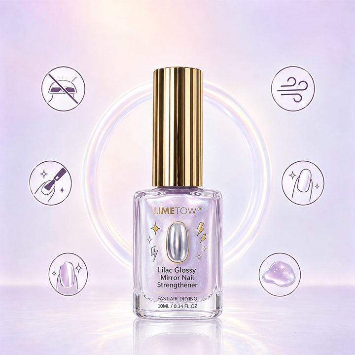 📢📢Buy 1 Get 1 Free!!! ⏰Lilac Glossy Mirror Nail Strengthener