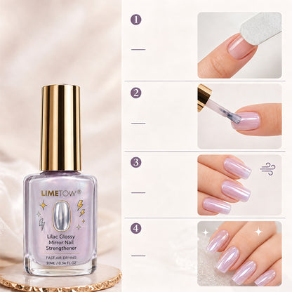 📢📢Buy 1 Get 1 Free!!! ⏰Lilac Glossy Mirror Nail Strengthener